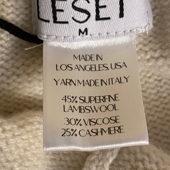 NWT Leset Zoe Wide Leg Pant Size Medium 25% Cashmere Gorgeous! Retail $320 - Picture 8 of 11